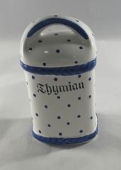 Gmundner Keramik-Dose/Gewrz eckig  Thymian